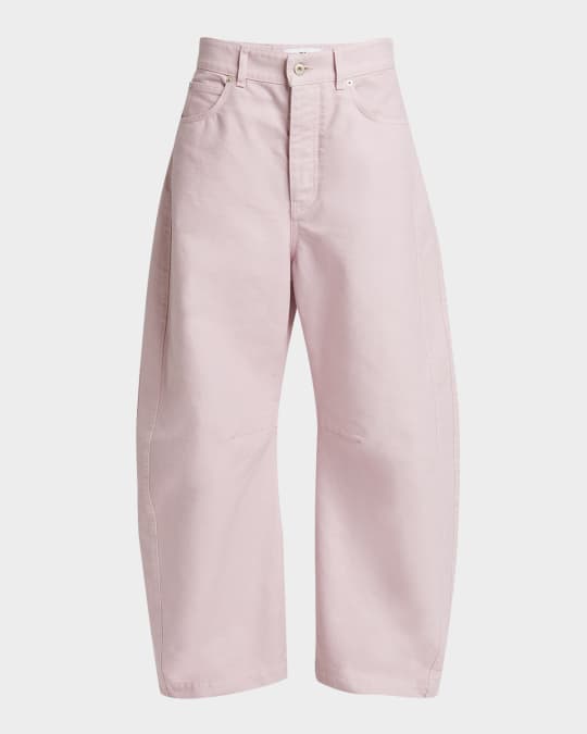 パンツ Loewe barrel Wide Pants Barrel trousers in wool Black - LOEWE
