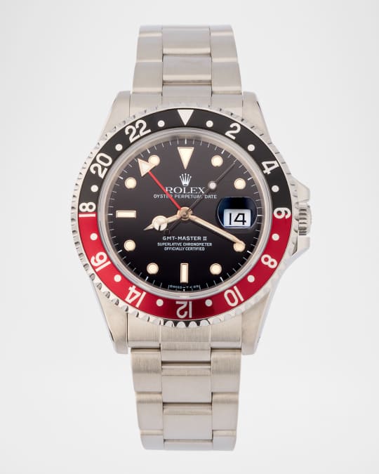 Rolex Stainless Steel GMT-Master II 31mm Vintage 1991 Watch 