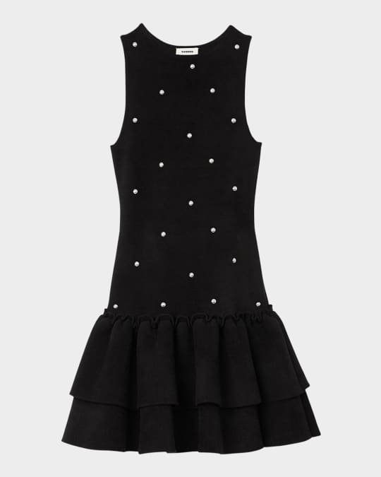 Sandro Emma Drop-Waist Mini Dress | Neiman Marcus