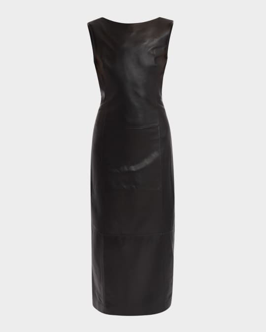 Proenza Schouler Long Leather Backless Dress | Neiman Marcus