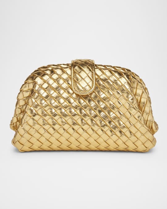 Mini Lauren 1980 Metallic Leather Clutch Bag