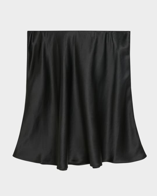 Bobbas Woven A-Line Mini Skirt