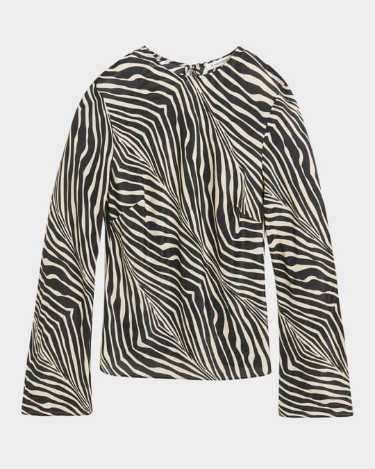 BY MALENE BIRGERのトップス By Malene Birger Fayette Top - Twin Stripe – The Frankie Shop