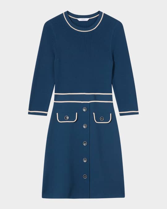 Ciara 3/4-Sleeve Knit Dress