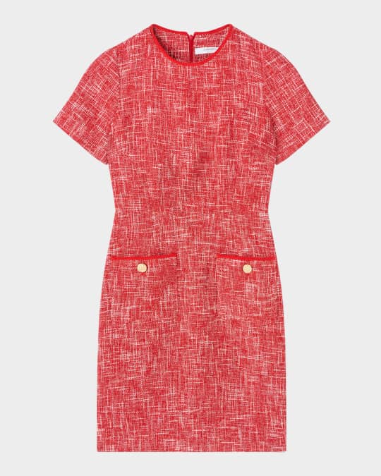 Alexa A-Line Tweed Dress