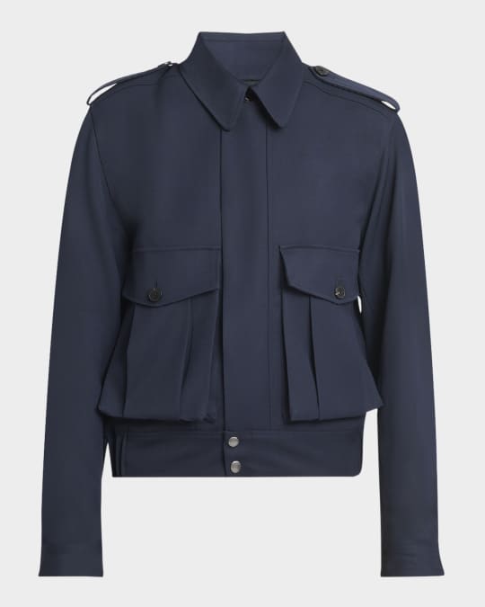 Dries Van Noten Men's Velo Wool Jacket | Neiman Marcus