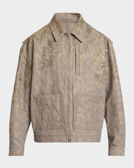 ZIP-UP JACQUARD JACKET Dries Van Noten風 ZIP-UP JACQUARD JACKET Dries Van Noten風