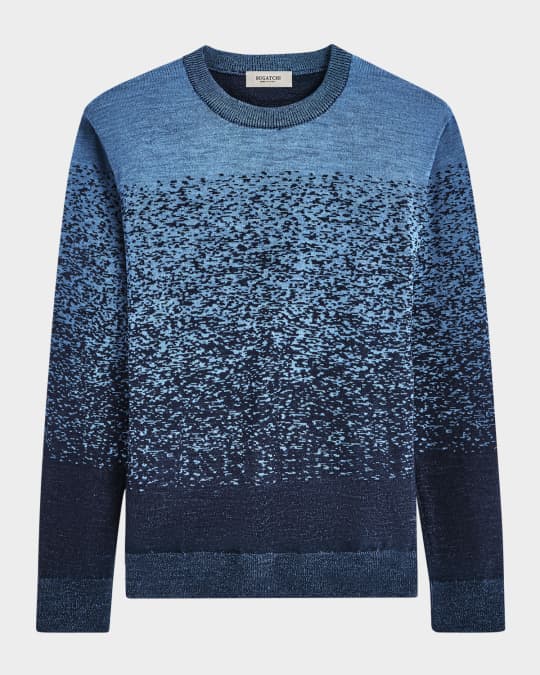 Men's Wool Degrade Crewneck Sweater