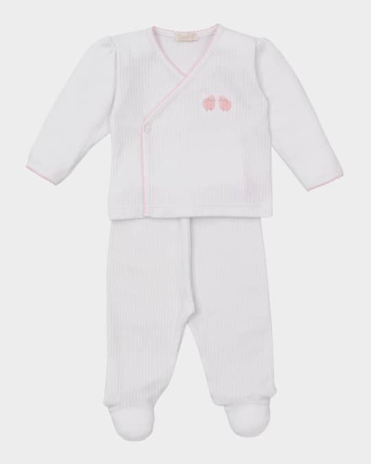 Girl's Premier Baa Baa Baby Sheep Two-Piece Set, Size Newborn-6M 