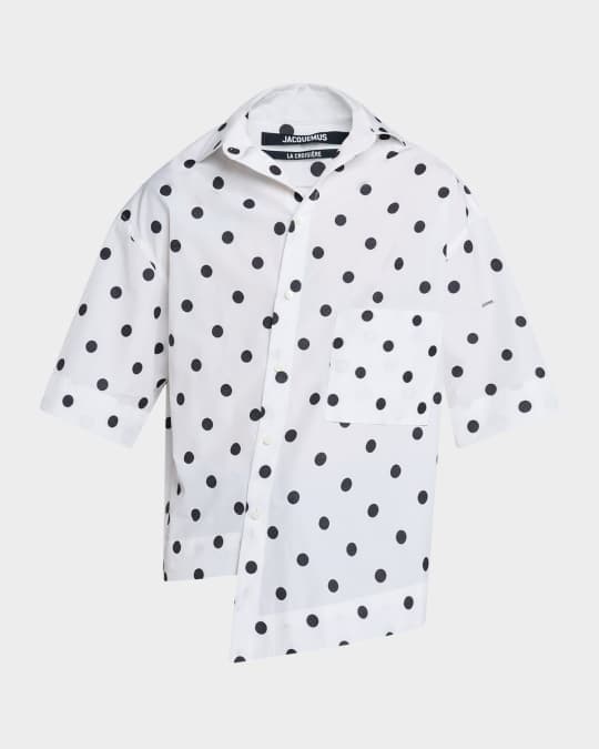Men's Pablo Dotted Button-Down Shirt