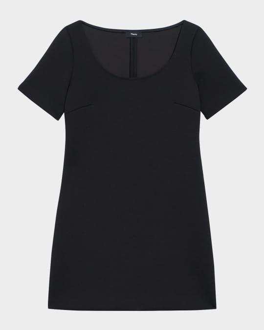 Scuba A-Line Scoop Dress