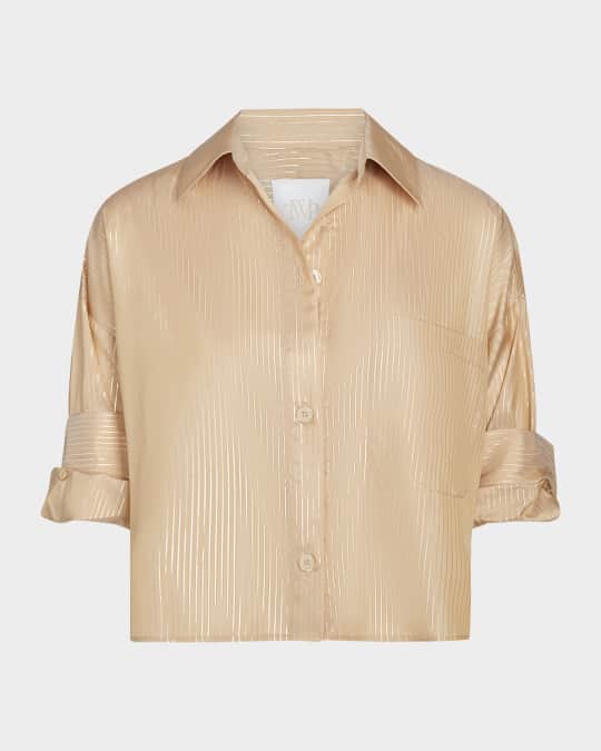 Next Ex Striped Button-Front Shirt
