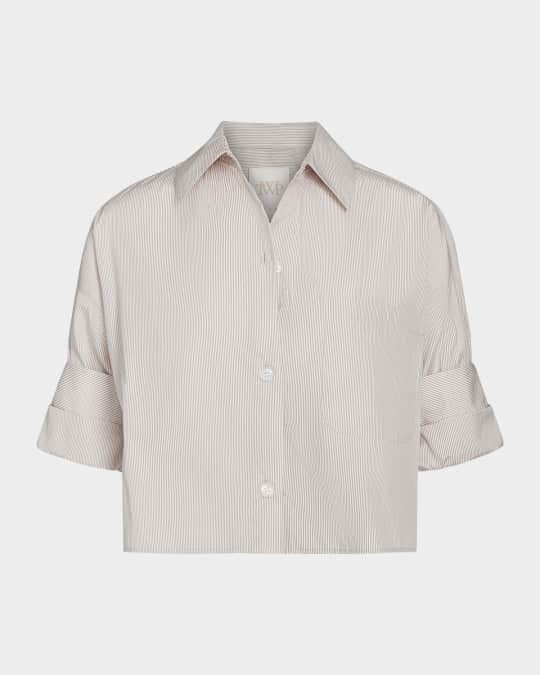 Next Ex Striped Button-Front Shirt