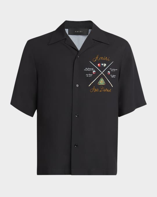 Men's Pool Cue Bowling Shirt