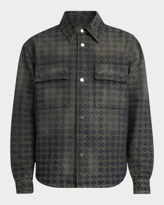【関税込み】AMIRI ブラウン MA Quad ワークジャケット AMIRI MA Quad double-breasted Blazer | Brown | FARFETCH ID