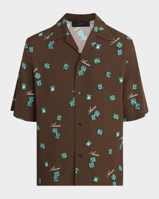 Men's Silk Dice Bowling Shirt