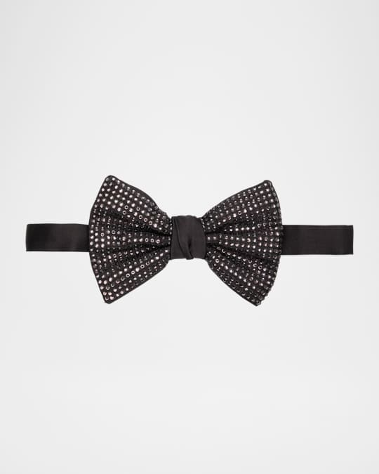 アクセサリーその他 GIORGIO ARMANI TWILL BOW TIE Giorgio Armani Men's Crystal-Embellished Silk Bow Tie