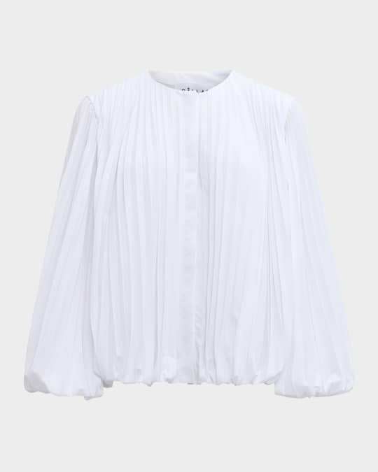 Giulia Pleated Bubble Blouse