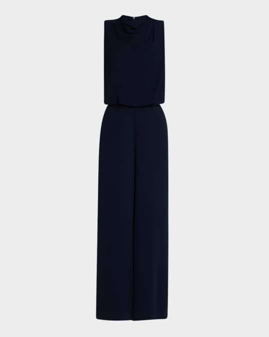 Bleecker Sleeveless Cowl-Neck Jumpsuit