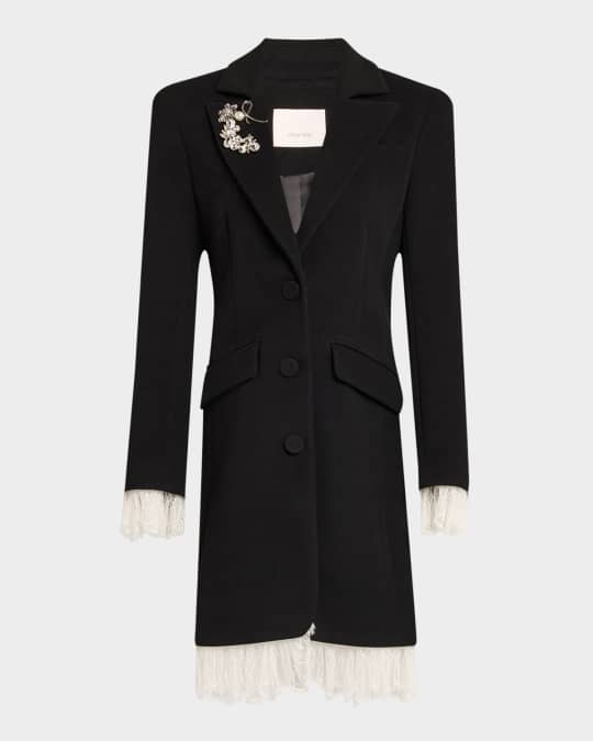 Roxie Lace-Trim Coat