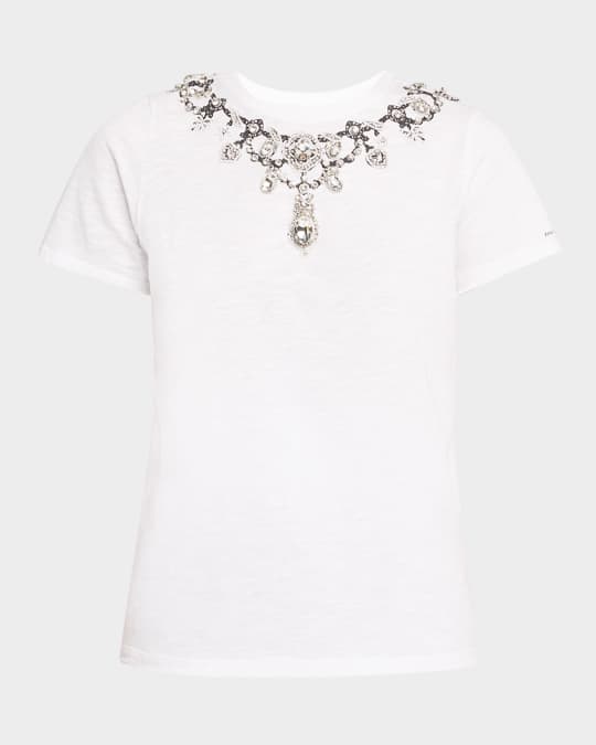 Crewneck Jewelry Appliqué Tee