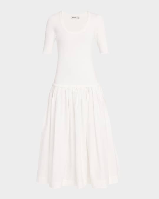Patton Drop-Waist Midi Dress