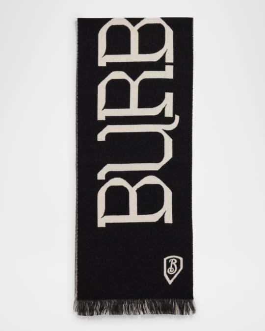 Men's Wool Logo Scarf