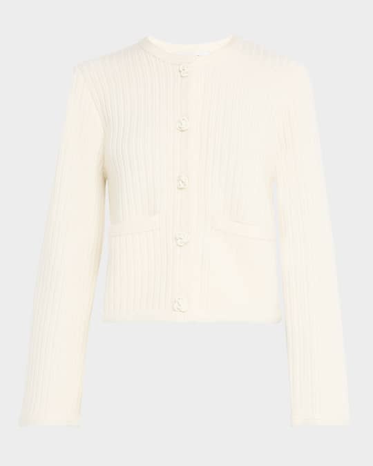 Wool-Cashmere Cardigan Jacket
