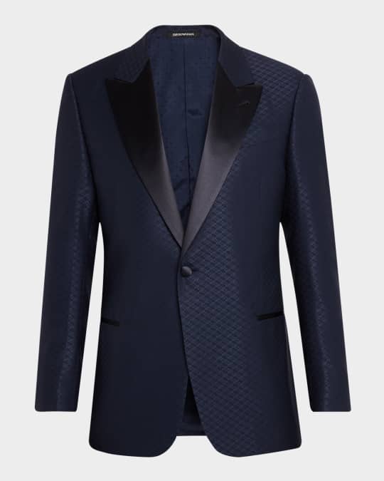 Emporio Armani Men's Geo Jacquard Dinner Jacket | Neiman Marcus