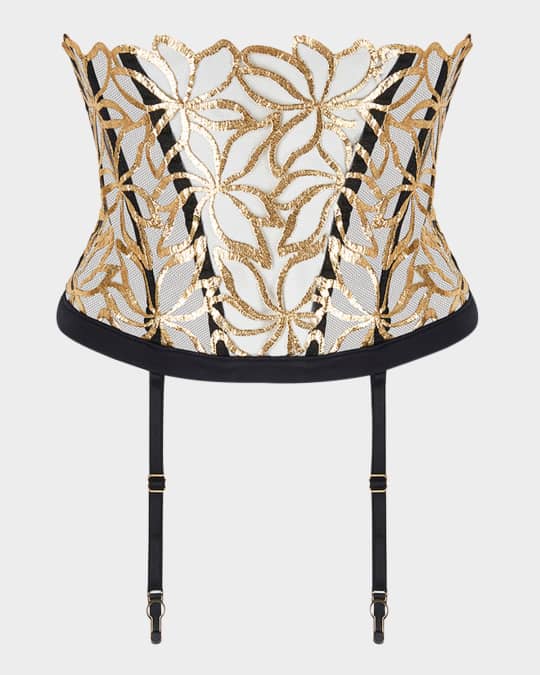 【LISE CHARMEL】新作ガーターベルト★ECLATS D'OR Lise Charmel Eclats D'Or Embroidered Waspie Garter Belt
