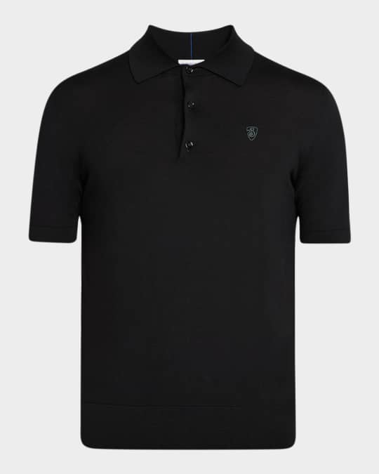 【送料&関税込】Burberry Polo Shirt With Logo Patch Burberry logo-patch Cotton Polo Shirt | Black | FARFETCH