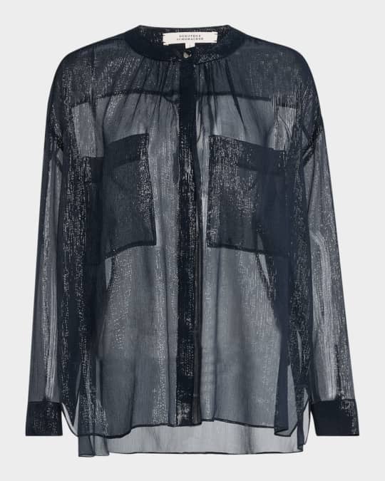 Shimmering Shine Metallic Georgette Blouse