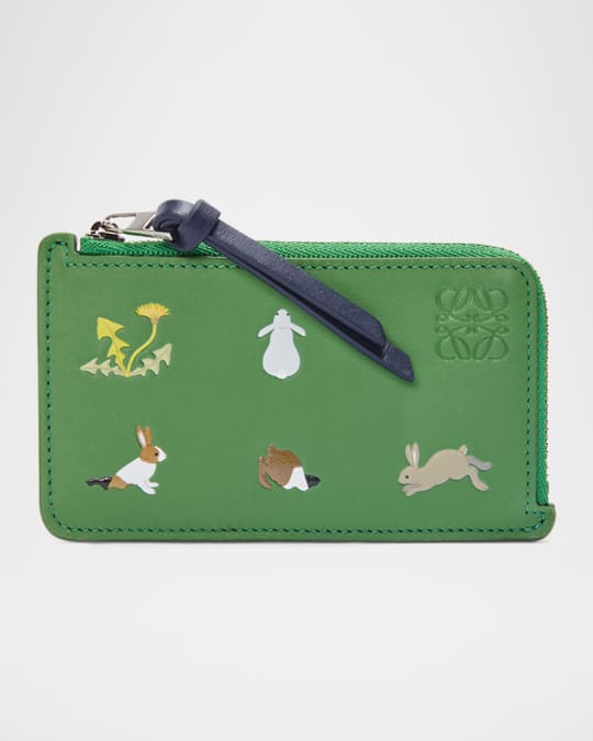 LOEWE Loewe x Suna Fujita カードホルダー Loewe x Suna Fujita Bunnies Card Holder in Napa Leather