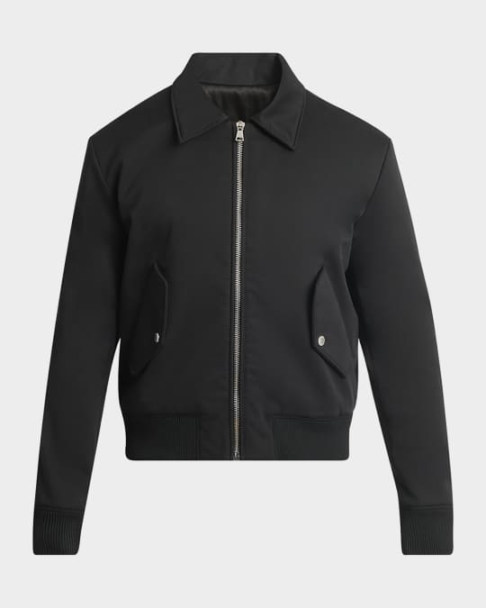 Men's Vintage Soft Cotton Bomber Jacket