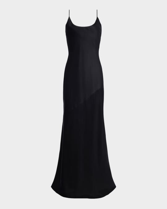 Charmaine U-Neck Silk Gown