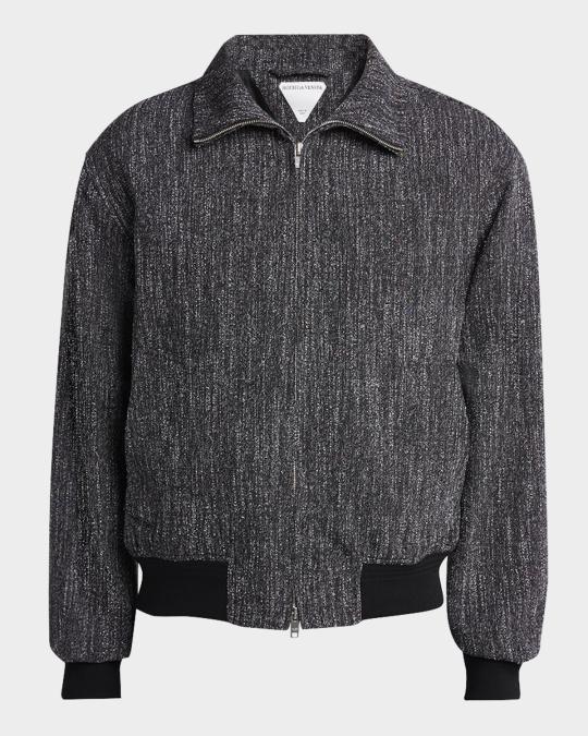 Bottega Veneta Men's Multicolor Fleck Zip Jacket | Neiman Marcus
