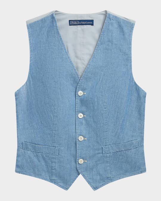 Cotton Chambray Vest