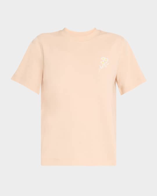 Burberry Flower B-Print Short-Sleeve T-Shirt | Neiman Marcus