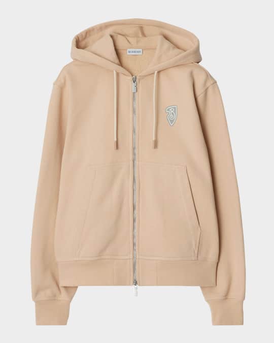 【送料&関税込】Burberry Ekd Motif Zip-up Drawstring Hoodie Burberry EKD Zip Hoodie | Neiman Marcus