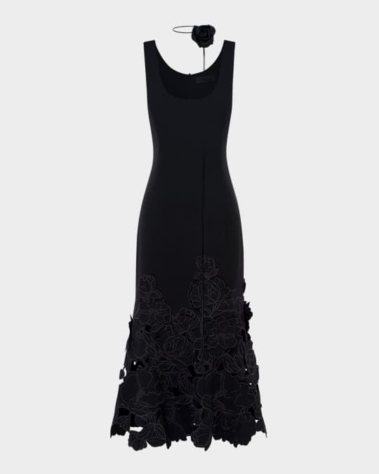 chinese dress ladies Emily Appliqu Midi Dress