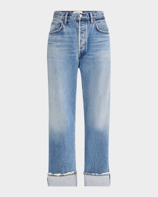 Fran Cuffed Easy Straight Jeans