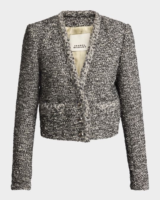 Isabel Marant Gwendoline Boucle Single-Breasted Jacket
