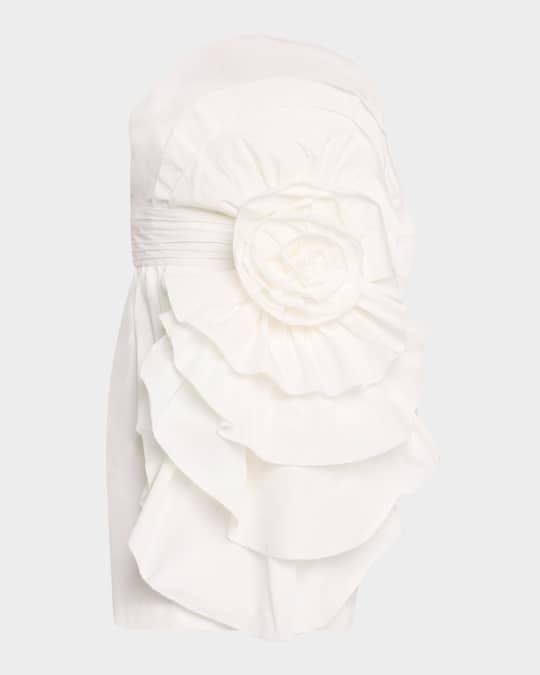 knee length dresses for ladies Rosette Taffeta Mini Dress