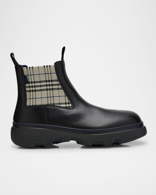 Men's Creeper Leather Low Chelsea Boots