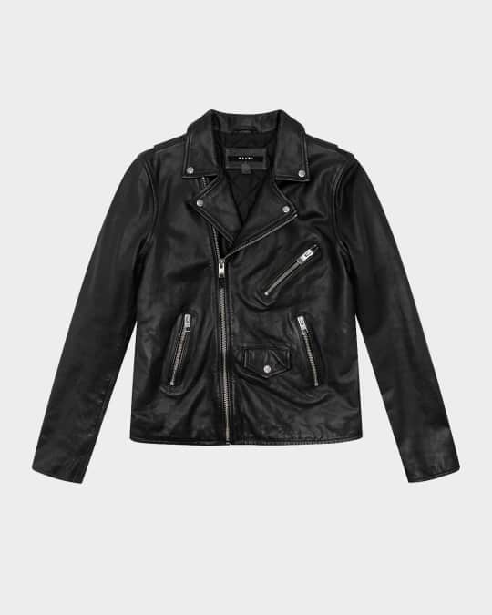 Men's Studded Eagle Leather Jacket