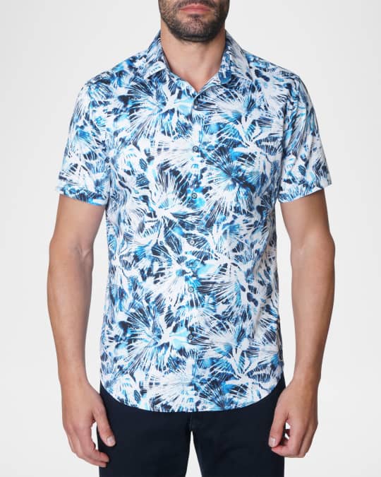 Men's Exclusive Tie-Dye Short-Sleeve Shirt