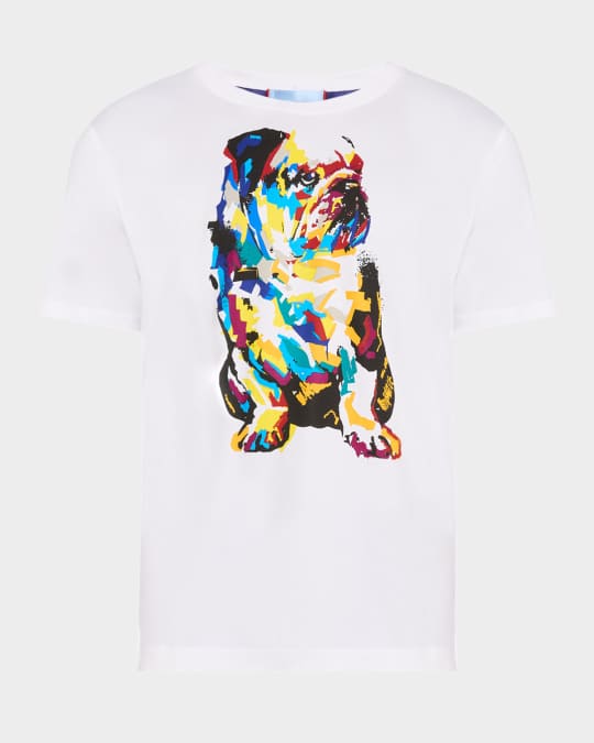 Men's Bulldog Graphic Crewneck T-Shirt
