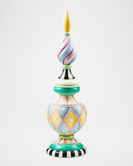 MacKenzie-Childs Rosy Meadow Short Finial | Neiman Marcus