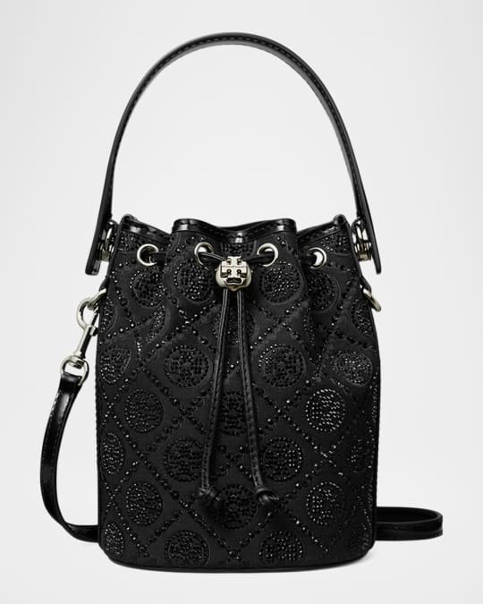 ショルダーバッグ・ポシェット Tory Burch T Monogram Hotfix Mini Bucket bag TORY BURCH - T Monogram Hotfix Mini Bucket bag | Leam Roma