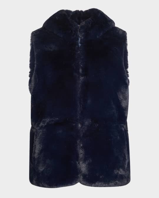 Plush Faux Fur Reversible Vest